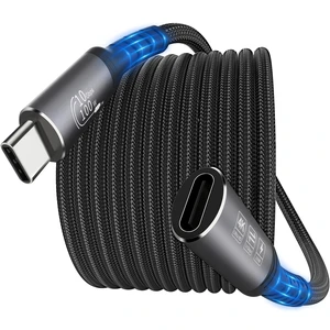 USB C Extension Cable 15FT - 10Gbps Data Transfer, 100W Fast Charging, 4K Video Support, Compatible with MacBook Air M2 Pro, iPad Pro, iPhone 16 Series, and More USB C Extension Cable 15FT - 10Gbps Data Transfer, 100W Fast Charging, 4K Video Support, Compatible with MacBook Air M2 Pro, iPad Pro, iPhone 16 Series, and More