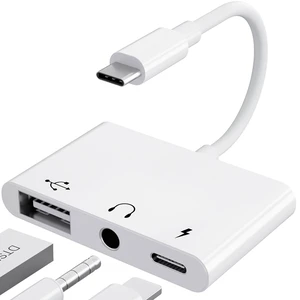 USB C to USB Adapter 3 in 1 USB C to 3.5mm Audio Adapter for iPad USB Adapter USB C to USB Adapter 3 in 1 USB C to 3.5mm Audio Adapter for iPad USB Adapter
