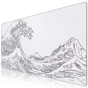 White Mouse Pad, Extended Gaming Mouse Pad (35.4x15.7 in), Large Stable Rubber Base Mousepad with Stitched Edges, Keyboard Mouse Mat Desk Pad for Work, Game, Office, Home White Mouse Pad, Extended Gaming Mouse Pad (35.4x15.7 in), Large Stable Rubber Base Mousepad with Stitched Edges, Keyboard Mouse Mat Desk Pad for Work, Game, Office, Home