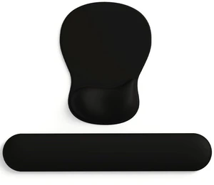 Gel Wrist Rest Mouse Pad-Ergonomic Office Mousepad with Wrist Support-Non-Slip, Design Desk Accessories Mat for Home&Game Decor (09Black Set) Gel Wrist Rest Mouse Pad-Ergonomic Office Mousepad with Wrist Support-Non-Slip, Design Desk Accessories Mat for Home&Game Decor (09Black Set)