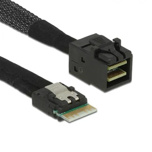 FVH CY SF-098 Slim Line SAS 4.0 SFF-8654 4i 38pin Host to HD Mini SAS 4i SFF-8643 36pin Target Cable 50cm FVH CY SF-098 Slim Line SAS 4.0 SFF-8654 4i 38pin Host to HD Mini SAS 4i SFF-8643 36pin Target Cable 50cm