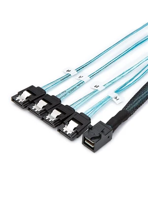 CableCreation 2-Pack 1.6FT/0.5M Internal HD Mini SAS SFF-8643 Host to 4X SATA Target Cable, SFF 8643 to 4 SATA Cable, SFF-8643 for Controller, 4 Sata Connect to Hard Drive CableCreation 2-Pack 1.6FT/0.5M Internal HD Mini SAS SFF-8643 Host to 4X SATA Target Cable, SFF 8643 to 4 SATA Cable, SFF-8643 for Controller, 4 Sata Connect to Hard Drive