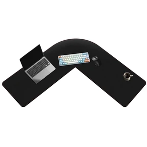 ZORESYN L Shaped Desk Mat 39.4"(L) x 39.4"(S) x 13"(W), Computer Corner Desk Pad, Large Waterproof PU Leather Mouse pad for Corner Desk, Writing Desk Pad Protector - Black ZORESYN L Shaped Desk Mat 39.4"(L) x 39.4"(S) x 13"(W), Computer Corner Desk Pad, Large Waterproof PU Leather Mouse pad for Corner Desk, Writing Desk Pad Protector - Black