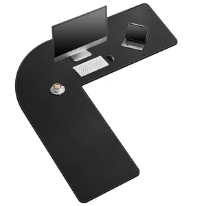 ZORESYN 63" L-Shaped Gaming Desk Mat Mouse pad, Computer Corner Desk Pad, Home Office Writing Desk Pad Protector, Large Waterproof PU Leather Corner Mousepad - Black, (157+160) x50cm ZORESYN 63" L-Shaped Gaming Desk Mat Mouse pad, Computer Corner Desk Pad, Home Office Writing Desk Pad Protector, Large Waterproof PU Leather Corner Mousepad - Black, (157+160) x50cm