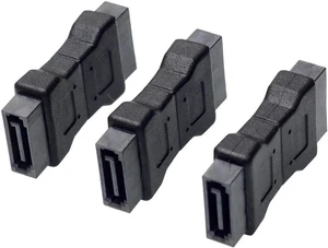 High quanlity 7PIN SATA 3.0 data male to male Port adapter straight angle 7P Serial ATA III 6Gbps Jack Connector Coupler High quanlity 7PIN SATA 3.0 data male to male Port adapter straight angle 7P Serial ATA III 6Gbps Jack Connector Coupler