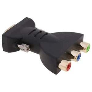 to AV Adapter to 3RCA Plug Converter Component Video Jack Connector for DVD TV Projector High Definition Devices to AV Adapter to 3RCA Plug Converter Component Video Jack Connector for DVD TV Projector High Definition Devices