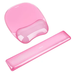 Gel Wrist Rest Support for Mouse Pad&Keyboard Set, Irregular Oval Ergonomic Mousepad Keyboard Pad Non-Slip Base Home/Office Pain Relief&Cooling Gel Easy Typing Pad for Computer Laptop, Pink Gel Wrist Rest Support for Mouse Pad&Keyboard Set, Irregular Oval Ergonomic Mousepad Keyboard Pad Non-Slip Base Home/Office Pain Relief&Cooling Gel Easy Typing Pad for Computer Laptop, Pink