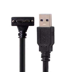 Chenyang CY 5.0M 90 Degree Up Angled Micro USB Screw Mount to 3.0 Data Cable for Industrial Camera Chenyang CY 5.0M 90 Degree Up Angled Micro USB Screw Mount to 3.0 Data Cable for Industrial Camera