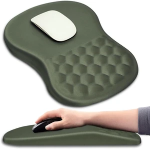 Hokafenle Ergonomic Mouse Pad Wrist Support with Massage Design, Wrist Rest Pain Relief Mousepad with Memory Foam&Non-Slip PU Base, Mouse Pads for Wireless Mouse & Desk (12x8 inch,Olive Green) Hokafenle Ergonomic Mouse Pad Wrist Support with Massage Design, Wrist Rest Pain Relief Mousepad with Memory Foam&Non-Slip PU Base, Mouse Pads for Wireless Mouse & Desk (12x8 inch,Olive Green)