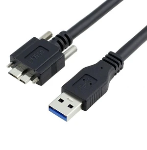 FVH 1.2M USB 3.0 A type Cable Male to Micro USB 3.0 B Male with Mount Panel Screws for Hard Disk Mobile Phone U3-106-1.2M FVH 1.2M USB 3.0 A type Cable Male to Micro USB 3.0 B Male with Mount Panel Screws for Hard Disk Mobile Phone U3-106-1.2M