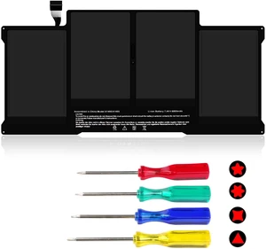 A1405 A1496 Laptop Battery Compatible with MacBook Air 13 inch A1466(Mid 2012, Mid 2013,Early 2014, Early 2015, 2017) A1369(Late 2010, Mid 2011) A1377 661-5731 MC503 MC504[7150mAh 7.6V 54.4Wh 4Cells]