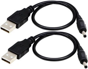 USB 2.0 A Male to DC 3.5x1.35mm Male Adapter Cable 5 Volt DC Barrel Power Jack Charging Cable for Tablet, Electronic Dog, Access Control Attendance (28CM/11inch, DC 3.5x1.35mm)(2packs) USB 2.0 A Male to DC 3.5x1.35mm Male Adapter Cable 5 Volt DC Barrel Power Jack Charging Cable for Tablet, Electronic Dog, Access Control Attendance (28CM/11inch, DC 3.5x1.35mm)(2packs)