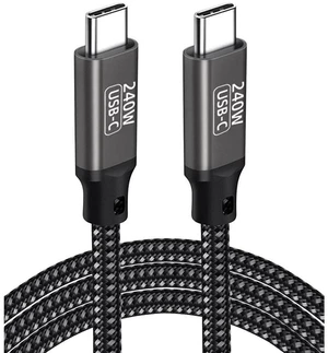 USB C to USB C Cable 240W 6.6ft / 2M, Type C to Type C Cable, PD3.1 Fast Charging Cord Type C 48V 5A Nylon Braided Cable for M-a-c-B-o-o-k Pro i-P-a-d Pro Gal-axy S22/A10 Other USB C Devices USB C to USB C Cable 240W 6.6ft / 2M, Type C to Type C Cable, PD3.1 Fast Charging Cord Type C 48V 5A Nylon Braided Cable for M-a-c-B-o-o-k Pro i-P-a-d Pro Gal-axy S22/A10 Other USB C Devices
