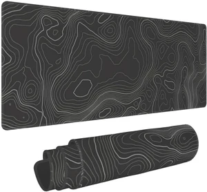 Topographic Contour Gaming Mouse Pad Large XL Long Extended Pads Big Mousepad Keyboard Mouse Mat Desk Pad Home Office Decor Accessories for Computer Pc Laptop Topographic Contour Gaming Mouse Pad Large XL Long Extended Pads Big Mousepad Keyboard Mouse Mat Desk Pad Home Office Decor Accessories for Computer Pc Laptop