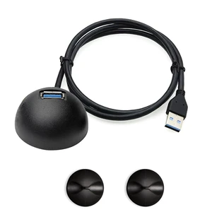 5ft Ultra High Speed USB 3.0 Extension Cable for Desktop - STP - USB-A Male to USB-A Female SuperSpeed Cable for Computer, Laptop, Tablet, and TV + 2 Adhesive Cable Organizer Clips 5ft Ultra High Speed USB 3.0 Extension Cable for Desktop - STP - USB-A Male to USB-A Female SuperSpeed Cable for Computer, Laptop, Tablet, and TV + 2 Adhesive Cable Organizer Clips
