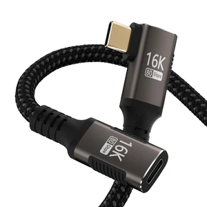 usbc extension cable right angle short 2FT Compatible with Thunderbolt 5/4/3 extender 80Gbps Data Transfer,usbc female to male Cable,8K@120Hz/16K@60Hz Display,90 USB Type C 240W PD3.1 Fast Charging. usbc extension cable right angle short 2FT Compatible with Thunderbolt 5/4/3 extender 80Gbps Data Transfer,usbc female to male Cable,8K@120Hz/16K@60Hz Display,90 USB Type C 240W PD3.1 Fast Charging.