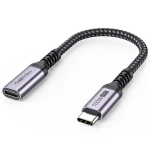 USB C Extension Cable 6 inch Short, Full-Function Extender USB 3.2 Gen 2 Type C Male to Female Cord 100W Fast Charge 10Gbps Transfer 4K@60Hz Video for Monitor Laptop Tablet Mobile Phone -0.5Ft USB C Extension Cable 6 inch Short, Full-Function Extender USB 3.2 Gen 2 Type C Male to Female Cord 100W Fast Charge 10Gbps Transfer 4K@60Hz Video for Monitor Laptop Tablet Mobile Phone -0.5Ft