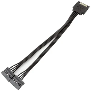 SATA Power Extension Cable 15 Pin SATA Male to Female Extender Cable Adapter for HDD Hard Drive 8.6inch 22cm (1 to 2) SATA Power Extension Cable 15 Pin SATA Male to Female Extender Cable Adapter for HDD Hard Drive 8.6inch 22cm (1 to 2)