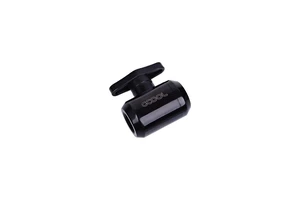 Alphacool G1/4" Eiszapfen Series 2-way Ball Valve, Deep Black Alphacool G1/4" Eiszapfen Series 2-way Ball Valve, Deep Black
