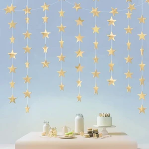 Champagne Shining Star Hanging Garland Champagne Hanging Sparkling Star Streamer Glitter Bunting Banner Twinkle Backdrop for Wedding Baby Shower Birthday Xmas Decorations 40 Feet Champagne Shining Star Hanging Garland Champagne Hanging Sparkling Star Streamer Glitter Bunting Banner Twinkle Backdrop for Wedding Baby Shower Birthday Xmas Decorations 40 Feet