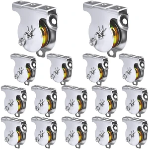 16-Pack 1-1/2" Wall Mount Pulleys, 6000 lb for 3/8" Rope, Zinc-Plated 16-Pack 1-1/2" Wall Mount Pulleys, 6000 lb for 3/8" Rope, Zinc-Plated