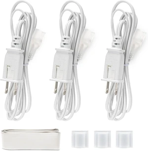 COB Neon Rope Light Power Cord Connector Kit Set of 3 for Cutting, with 3 End Caps & Heat Shrink Tube COB Neon Rope Light Power Cord Connector Kit Set of 3 for Cutting, with 3 End Caps & Heat Shrink Tube