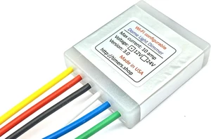 Dome Light Dimmer with Delay, 20 Sec & 10 Min Timeout, Rotary Switch, Manual Operation, Fits Any Car, White Dome Light Dimmer with Delay, 20 Sec & 10 Min Timeout, Rotary Switch, Manual Operation, Fits Any Car, White