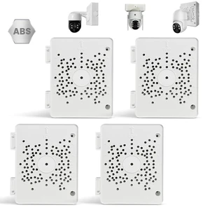Security Camera Junction Box for PTZ Cameras, Outdoor IP65 Waterproof CCTV Mounting Bracket, ABS Plastic Cable Concealment Box (4 Pack) Security Camera Junction Box for PTZ Cameras, Outdoor IP65 Waterproof CCTV Mounting Bracket, ABS Plastic Cable Concealment Box (4 Pack)