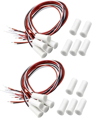 RC-35 NC/NO Magnetic Reed Switch, Recessed Wired Door Window Alarm Contact Sensor for Home Security & Burglar Alarm Systems, Sets of 10, White RC-35 NC/NO Magnetic Reed Switch, Recessed Wired Door Window Alarm Contact Sensor for Home Security & Burglar Alarm Systems, Sets of 10, White