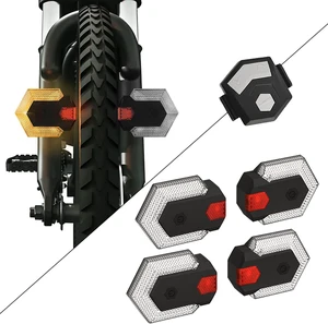 Bike Tail Light with Turn Signal Split Front & Rear Bicycle Turn Signals, 5 Modes, USB Rechargeable Waterproof E-Bike Light for Road Cycling Safety Bike Tail Light with Turn Signal Split Front & Rear Bicycle Turn Signals, 5 Modes, USB Rechargeable Waterproof E-Bike Light for Road Cycling Safety
