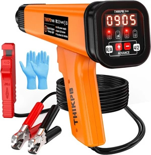 12V Digital Automotive Timing Light, Inductive Ignition Timing Gun with Tachometer for 2&4 Stroke Petrol Engine, Classic Car, Motorcycle, Marine 12V Digital Automotive Timing Light, Inductive Ignition Timing Gun with Tachometer for 2&4 Stroke Petrol Engine, Classic Car, Motorcycle, Marine