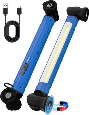 3000LM LED Work Light, Rechargeable Underhood Light with Hooks & Rotating Magnetic Base, Cordless Battery-Powered Mechanic Light for Car Repairing, Inspection, Workshop & Emergency 3000LM LED Work Light, Rechargeable Underhood Light with Hooks & Rotating Magnetic Base, Cordless Battery-Powered Mechanic Light for Car Repairing, Inspection, Workshop & Emergency