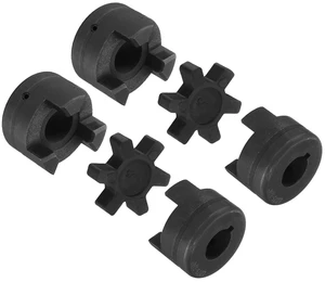 2 Pcs L075 Flexible 3-Piece L-Jaw Coupling Set 3/4" to 3/4" Coupler & Buna-N NBR Rubber Spider for Log Splitter & Hybrid Equipment 2 Pcs L075 Flexible 3-Piece L-Jaw Coupling Set 3/4" to 3/4" Coupler & Buna-N NBR Rubber Spider for Log Splitter & Hybrid Equipment