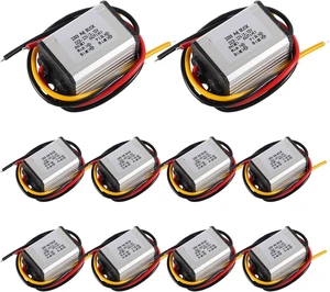 10PCS DC-DC Buck Power Converter Module, Adjustable Voltage Regulator 8-22V to 3-15V 5V 12V 3A for Car Auto Vehicle Motor 10PCS DC-DC Buck Power Converter Module, Adjustable Voltage Regulator 8-22V to 3-15V 5V 12V 3A for Car Auto Vehicle Motor
