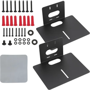 PTZ Camera Wall Mount Bracket Heavy-Duty Steel Centre-Mount Support, Powder-Coated, 25×20.5×13 cm, Includes Hardware & Cloth (Black, 2-Pack) PTZ Camera Wall Mount Bracket Heavy-Duty Steel Centre-Mount Support, Powder-Coated, 25×20.5×13 cm, Includes Hardware & Cloth (Black, 2-Pack)