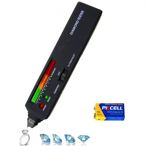 Professional Diamond Tester Pen with UV Light  Portable Electronic Gem Checker & Diamond Selector for Novice and Expert, Battery Included