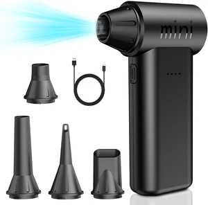 150000RPM Super-Power Electric Compressed Air Duster 3-Gear Adjustable Mini Blower with Fast Charging for Computer, Keyboard, House, Outdoor & Car 150000RPM Super-Power Electric Compressed Air Duster 3-Gear Adjustable Mini Blower with Fast Charging for Computer, Keyboard, House, Outdoor & Car