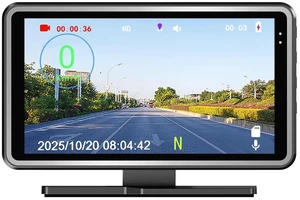3-in-1 Car HUD Digital Speed Display with Dash Camera DVR Recording & GPS Tracking Replay on Map - Universal GPS Speedometer 3-in-1 Car HUD Digital Speed Display with Dash Camera DVR Recording & GPS Tracking Replay on Map - Universal GPS Speedometer