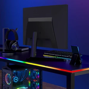 RGB Backlight LED Strip Light for PC & Mac Syncs with Screen Color or Music, Desk-Edge Mount for Gaming, USB Powered, Software Control, 3.94ft / 1.2m RGB Backlight LED Strip Light for PC & Mac Syncs with Screen Color or Music, Desk-Edge Mount for Gaming, USB Powered, Software Control, 3.94ft / 1.2m