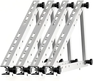2 Sets 22-Inch Adjustable Solar Panel Mount Brackets Foldable Tilt Legs, Freestanding or Wall-Mountable for Compact Solar Panels 2 Sets 22-Inch Adjustable Solar Panel Mount Brackets Foldable Tilt Legs, Freestanding or Wall-Mountable for Compact Solar Panels