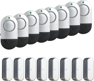 Window & Door Alarm Sensors for Home Security 120dB Pool Door Alarm for Kids Safety (8 Pack) Window & Door Alarm Sensors for Home Security 120dB Pool Door Alarm for Kids Safety (8 Pack)