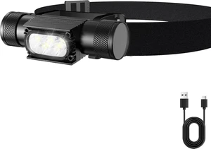 1600LM LED Rechargeable Headlamp with Hidden USB-C Charging Waterproof, 3200mAh Battery, Multiple Modes for Dog Walking, Camping, Hiking & Hard Hats 1600LM LED Rechargeable Headlamp with Hidden USB-C Charging Waterproof, 3200mAh Battery, Multiple Modes for Dog Walking, Camping, Hiking & Hard Hats