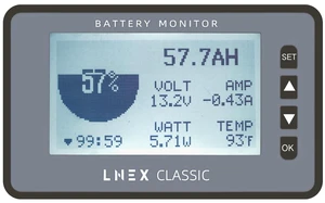 500A Battery Monitor with Shunt, 3" Backlight Screen RV Monitor, Programmable Alarm for 8-120V LiFePO4, Lithium, Gel, Flooded Battery 500A Battery Monitor with Shunt, 3" Backlight Screen RV Monitor, Programmable Alarm for 8-120V LiFePO4, Lithium, Gel, Flooded Battery