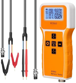Battery Internal Resistance Voltage Tester - High-Precise True Four-Wire AC, 3-Digit Display, Portable Detector for Lithium & Lead-Acid Batteries Battery Internal Resistance Voltage Tester - High-Precise True Four-Wire AC, 3-Digit Display, Portable Detector for Lithium & Lead-Acid Batteries