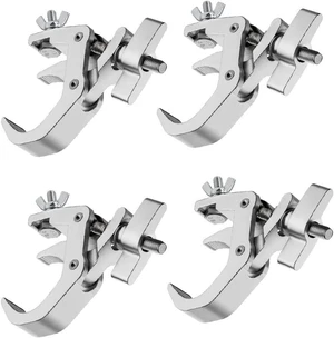 4Pack Aluminum Alloy Stage Light Clamp Hook 440 lb Load Capacity Truss C-Clamp for 1.6-2.0inch OD Tube, DJ Lighting Projector Par & Spot Lights 4Pack Aluminum Alloy Stage Light Clamp Hook 440 lb Load Capacity Truss C-Clamp for 1.6-2.0inch OD Tube, DJ Lighting Projector Par & Spot Lights