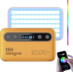S05 RGB Photography Lighting - APP Control Portable LED Lighting Panel, On-Camera Light for Photography, Video, Picture, Vlog S05 RGB Photography Lighting - APP Control Portable LED Lighting Panel, On-Camera Light for Photography, Video, Picture, Vlog