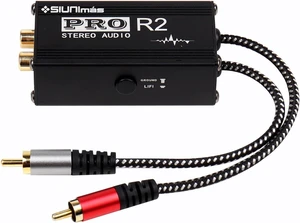 Pro R2 Portable RCA Passive Ground Loop Noise Isolation Box Audio Noise Filter for Home/Car/Official Audio Systems (SIM-RCA-Pro R2) Pro R2 Portable RCA Passive Ground Loop Noise Isolation Box Audio Noise Filter for Home/Car/Official Audio Systems (SIM-RCA-Pro R2)