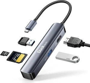 Dockteck 5 in 1 USB C Hub Multiport Adapter with 4K 60Hz HDMI, USB 3.0 5Gbps & SD/Micro SD Reader for MacBook Pro/Air, iPad Pro/Air, Surface Pro, XPS Dockteck 5 in 1 USB C Hub Multiport Adapter with 4K 60Hz HDMI, USB 3.0 5Gbps & SD/Micro SD Reader for MacBook Pro/Air, iPad Pro/Air, Surface Pro, XPS
