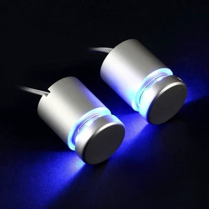 TOPNIKE Aluminum LED Sign Standoffs, 1" x 1", Silver, Blue LED | Pack of 4 with Power Supply TOPNIKE Aluminum LED Sign Standoffs, 1" x 1", Silver, Blue LED | Pack of 4 with Power Supply