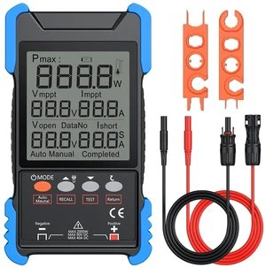 2000W MPPT Solar Panel Tester Solar Power Meter PV Tester (Voc/Isc) with LCD Display, Portable Photovoltaic Multimeter, MC4 Compatible for RV & Home 2000W MPPT Solar Panel Tester Solar Power Meter PV Tester (Voc/Isc) with LCD Display, Portable Photovoltaic Multimeter, MC4 Compatible for RV & Home